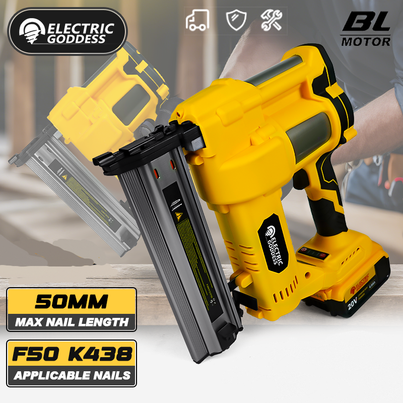 Staple Gun Electric - 50mm Brushless Electric Nail Gun Depth