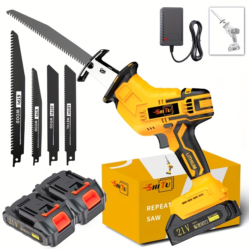 Power Tools Equipment - Newly Upgraded Electric Reciprocating Saw, Wireless