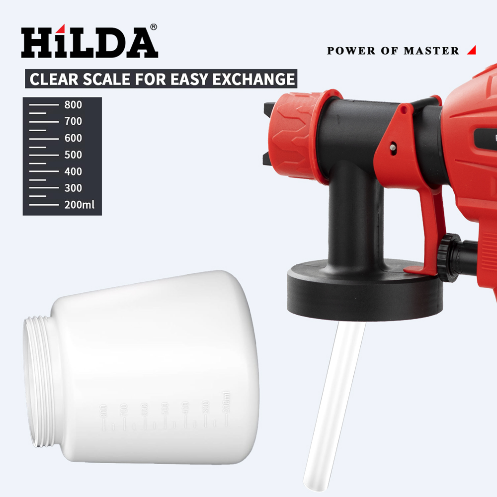 HILDA 800ML Electric Spray Gun - Power Tools Red incelemesi ve fiyatı