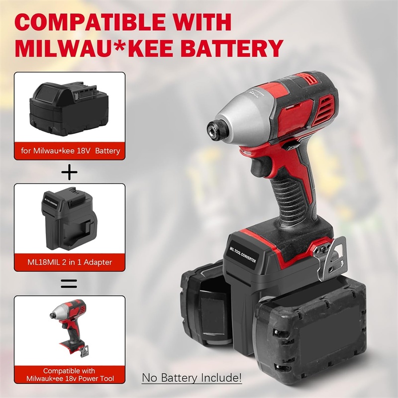 2 in 1 Battery Adapter for Mil - Power Tools Red incelemesi ve fiyatı