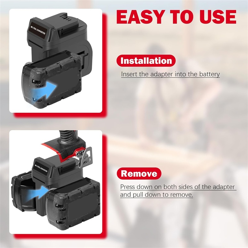 2 in 1 Battery Adapter for Mil - Power Tools Red incelemesi ve fiyatı