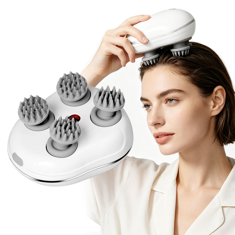 Head Scalp Massager with 4 Kne - Power Tools Red incelemesi ve fiyatı