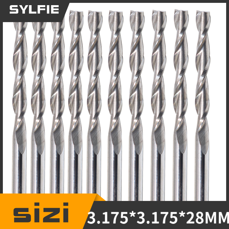10pcs Double Flute Spiral Cutt - Power Tools Kobalt incelemesi ve fiyatı
