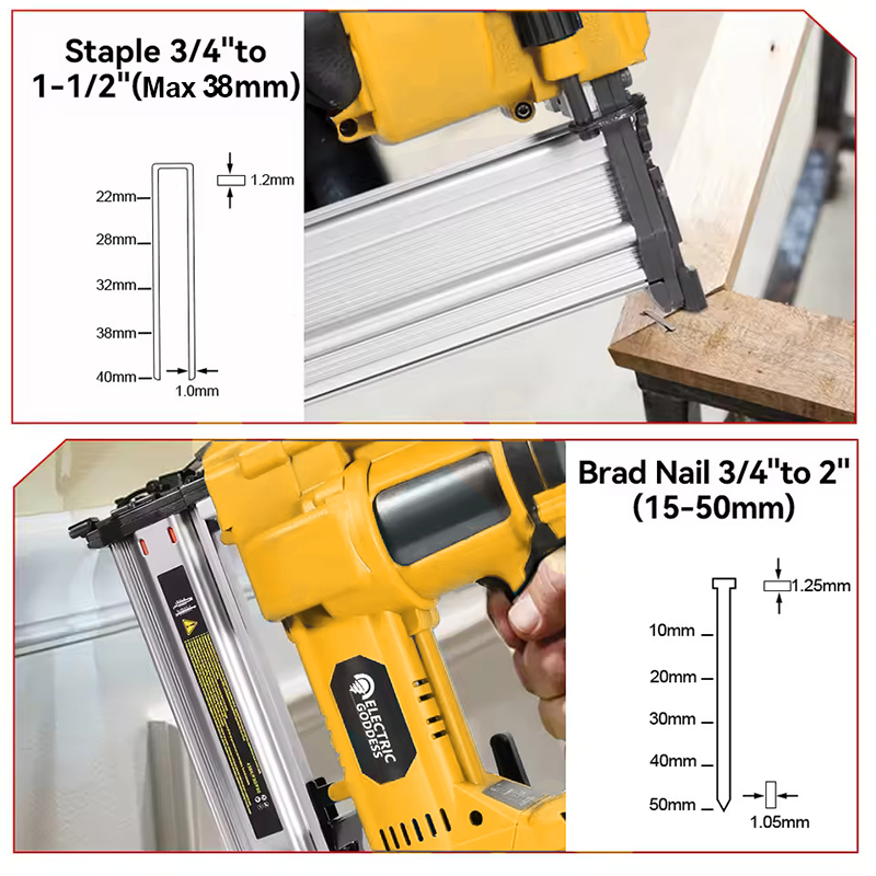 50mm Brushless Electric Nail G - Staple Gun Electric incelemesi ve fiyatı