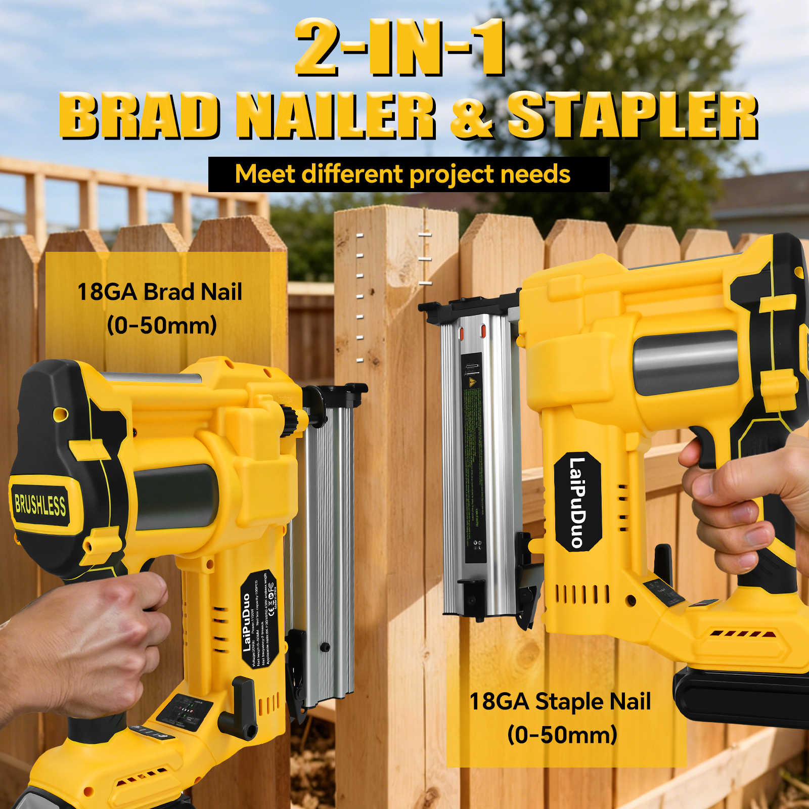 Brushless Brad Nailer 0-50mm 2 - Staple Gun Electric incelemesi ve fiyatı