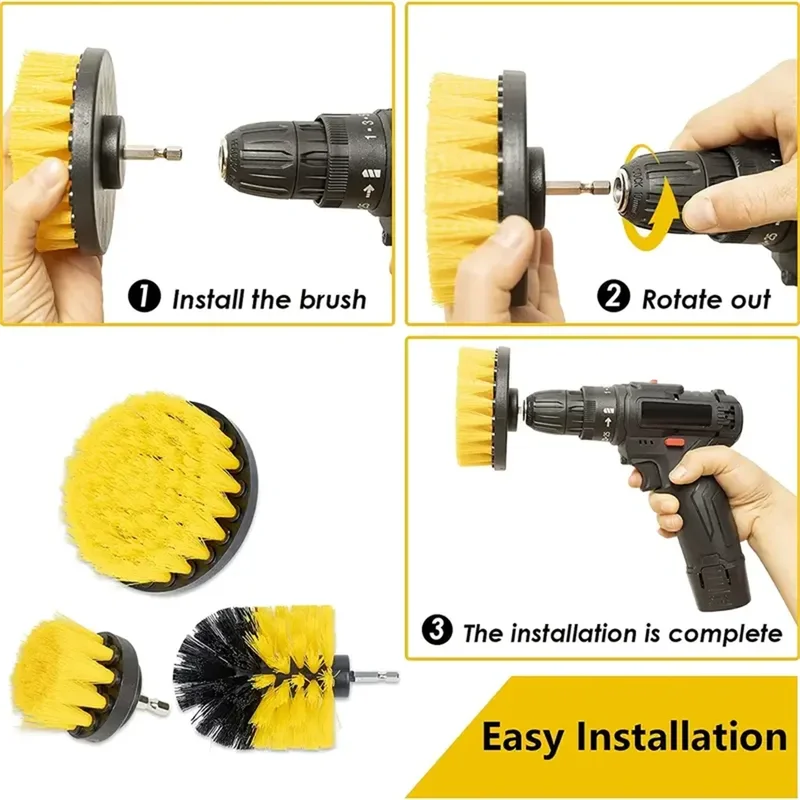 3 pcs/set drill brush set powe - Power Tools On Sale incelemesi ve fiyatı