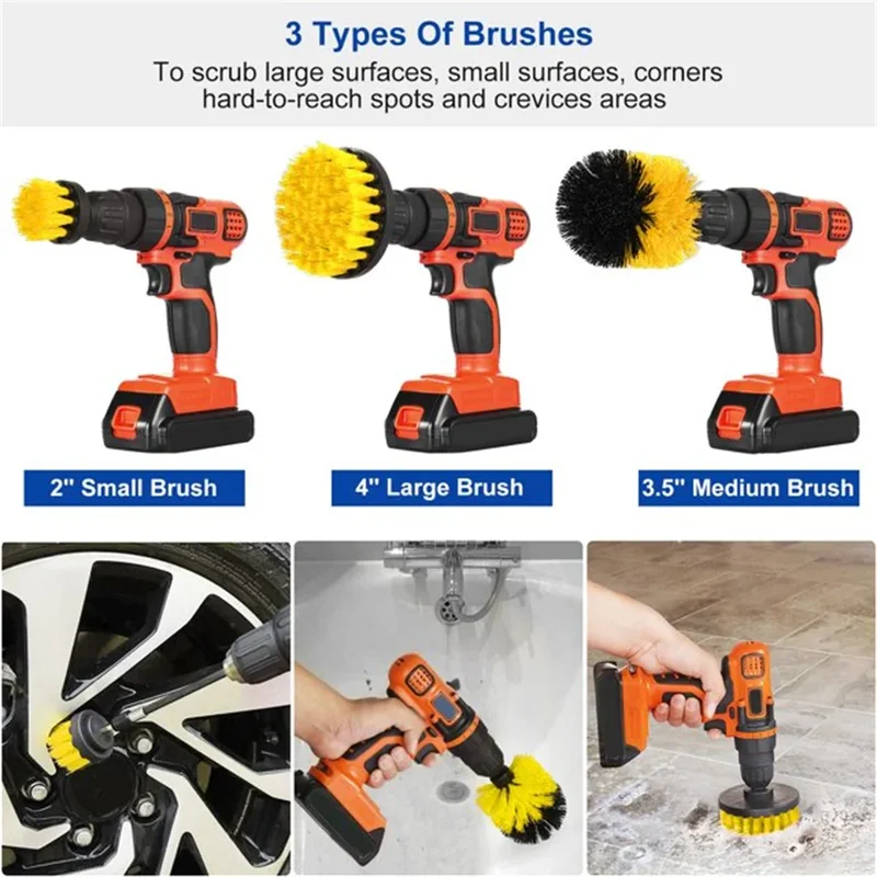 3 pcs/set drill brush set powe - Power Tools On Sale incelemesi ve fiyatı