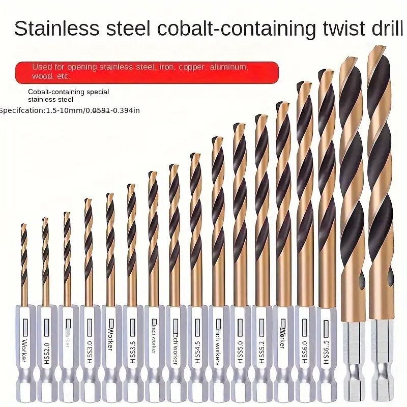A set of hexagonal shank titan - Power Tools Kobalt incelemesi ve fiyatı