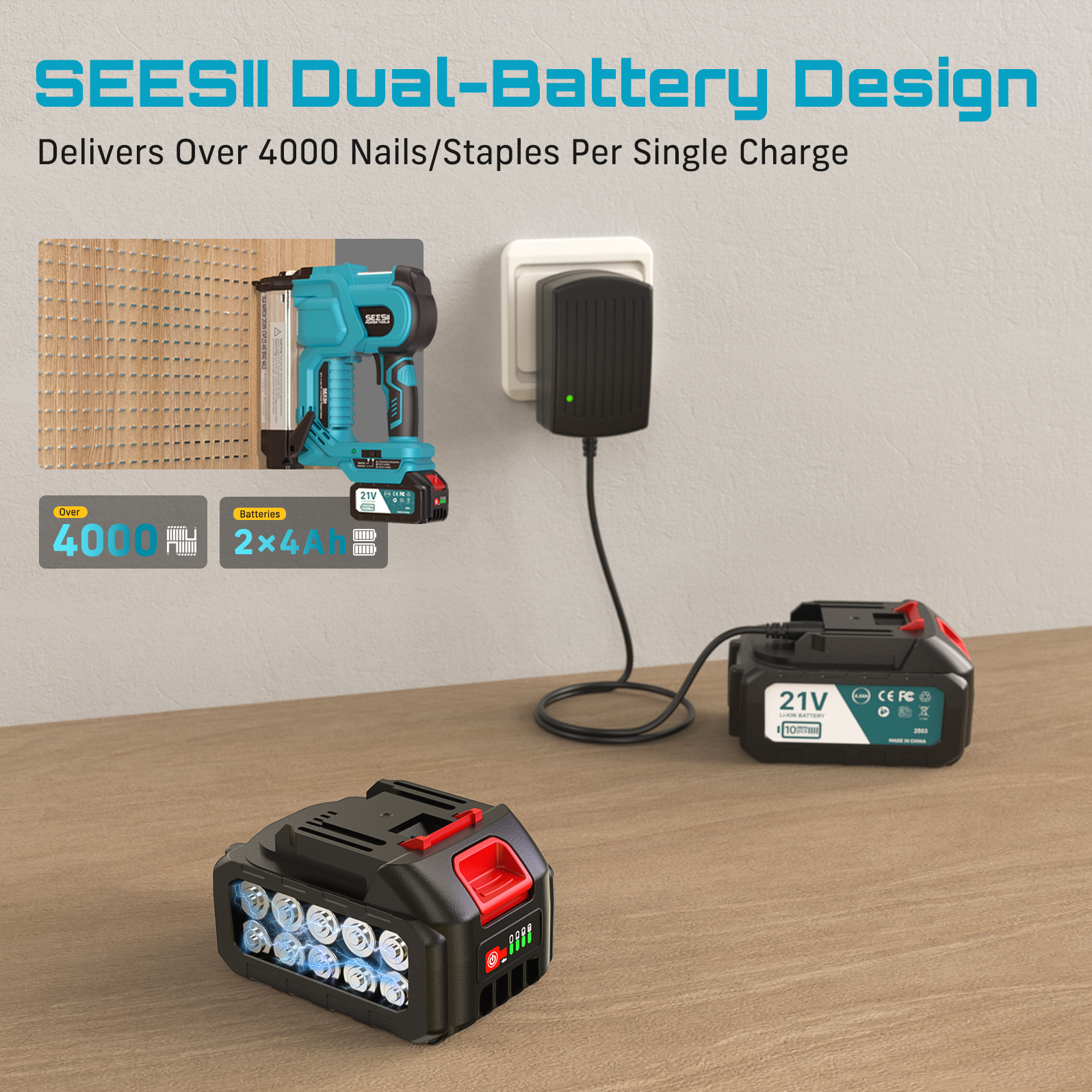 SEESII Electric Impact Nail Gu - Staple Gun Electric incelemesi ve fiyatı