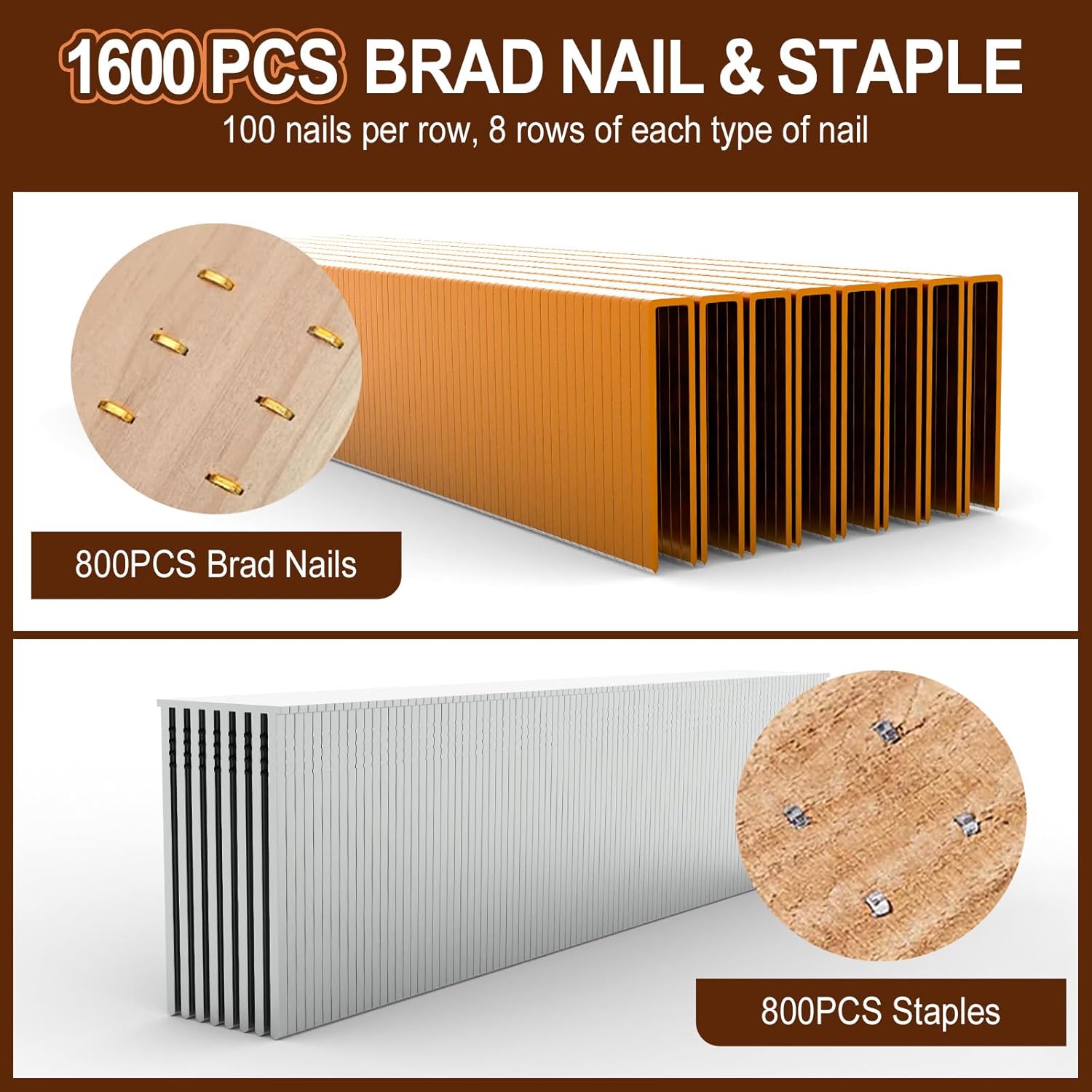 1600pcs/box F32 Brad Nails 425 - Staple Gun Electric incelemesi ve fiyatı