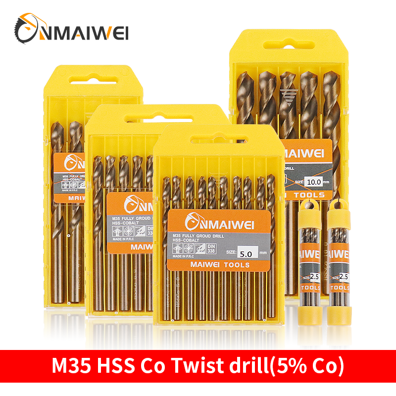 5-10pcs 1-13mm HSS M35 Cobalt  - Power Tools Kobalt incelemesi ve fiyatı