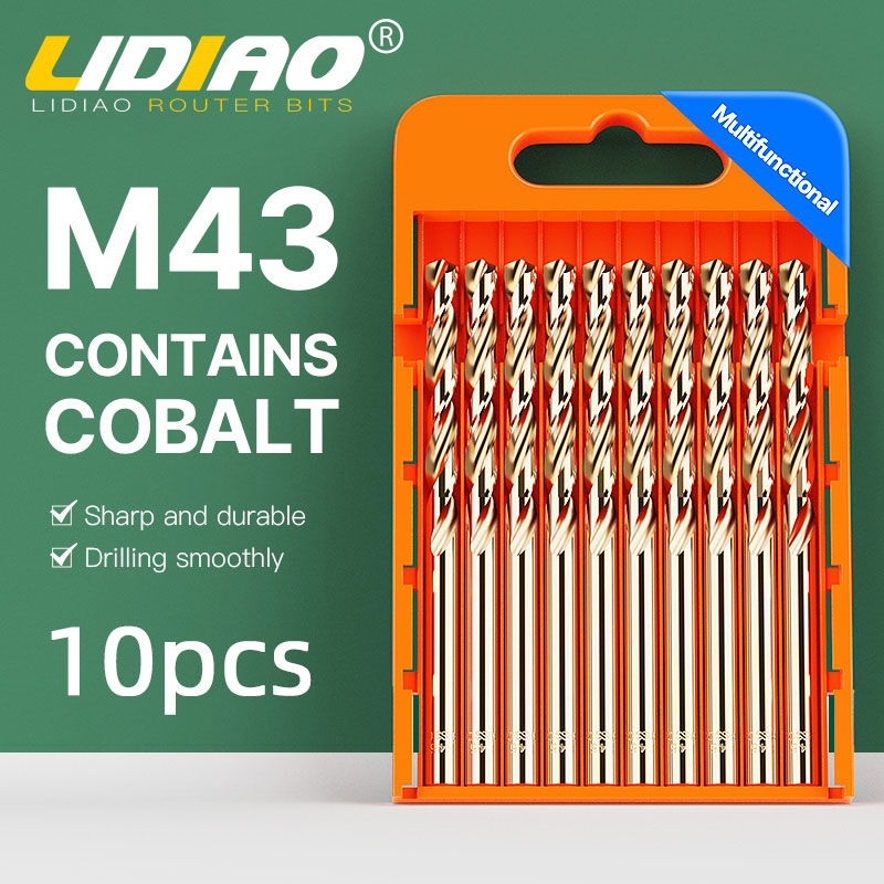 LIDIAO 5/10pcs M43 Cobalt Dril - Power Tools Kobalt incelemesi ve fiyatı