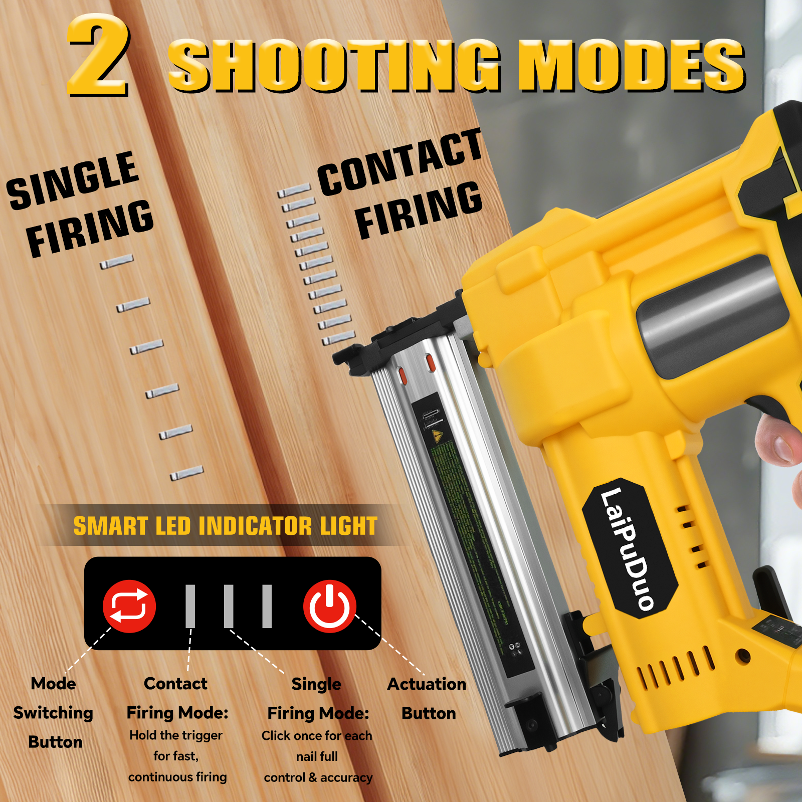 Brushless Electric Brad Nailer - Staple Gun Electric incelemesi ve fiyatı